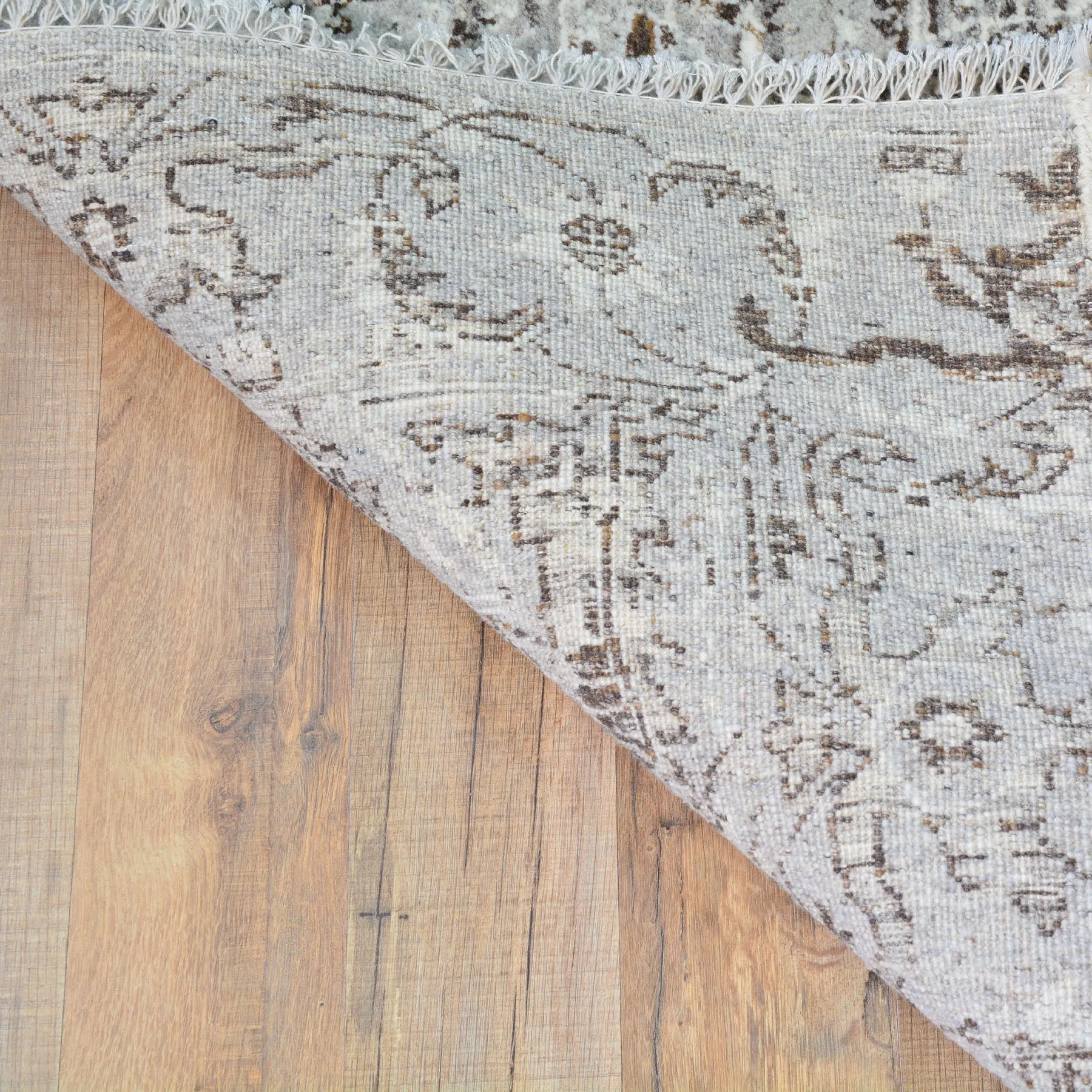 Hand-Knotted Fine Modern Broken Design Handmade 100% Wool Rug (Size 2.8 X 12.0) Brral-4488
